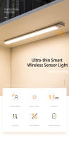 Lámpara Nocturna LED Recargable Por USB Con Sensor De Movimiento Luz Sin Cable Para Armario Cocina Iluminación De Emergencia Rectangular - details 0