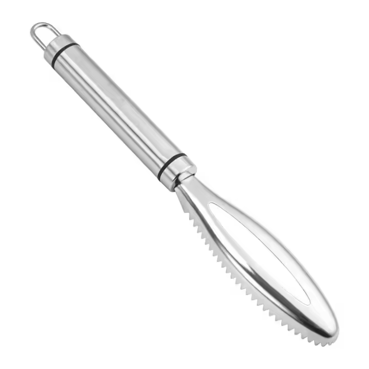 Herramientas para matar peces, cepillado de escamas de pescado plateado de alta calidad, escalador de pescado de acero inoxidable, artefacto de eliminación de escamas de pescado domésticas - 1