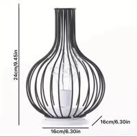 Lámpara De Mesa LED Decorativa Para Interior Diseño De Caja De Hierro Con Luces Nocturnas Batería Incluida Para Dormitorio Y Sala De Estar - details 16