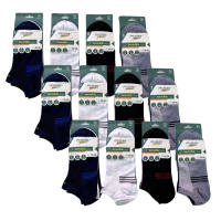Set de 3 o 12 Calcetines 15 Estilos Diferentes De Calcetines Sneaker Cortos, Tamaño Universal: Hombres 40-46, Mujeres 35-40, Transpirables y Cómodos para Hombre y Mujer Multicolor (Color Al Azar, No Se Puede Elegir) - details 0
