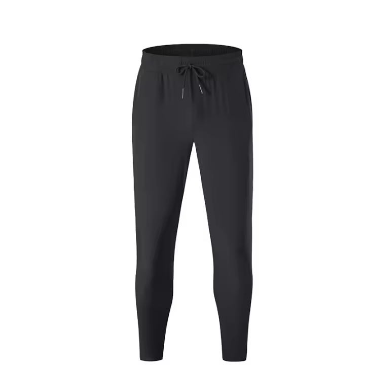 Pantalones De Deporte De Algodón Para Hombre Ajustados Para Gimnasio Y Workout Con Cierre Elástico Para Primavera Y Verano - 1