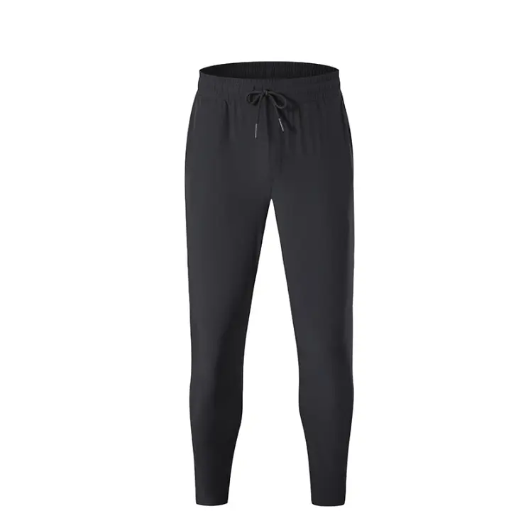 Pantalones De Deporte De Algodón Para Hombre Ajustados Para Gimnasio Y Workout Con Cierre Elástico Para Primavera Y Verano - 1