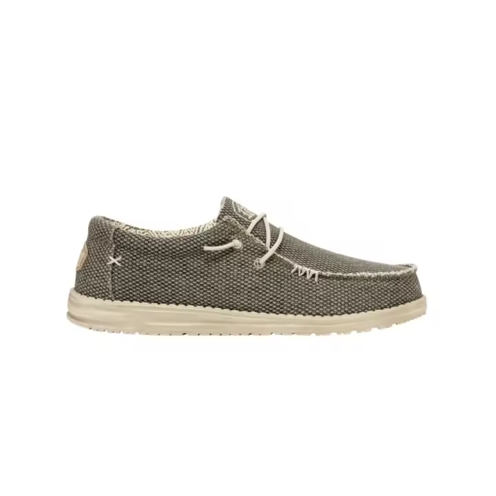 Zapatillas Lona Hey Dude Wally Braided Hombre Verde - 1