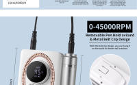 Máquina De Uñas Eléctrica Profesional 45000RPM Con Pantalla LCD Recargable Para Manicura Y Peluquería De Uñas Herramienta De Salon - details 15