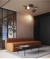 Lámpara De Techo LED Ajustable Para Sala De Estar Dormitorio Y Cocina Decoración Negra Con 2/3/4 Cabezas Rotativas Diseño De Iluminación Spot - details 7