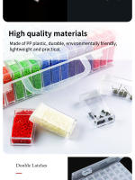 Caja De Almacenamiento De Plástico Para Pintura Diamante Y Joyería Con 64/32 Compartimentos Caja Para Manualidades DIY - details 3