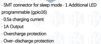 WeMos D1 ESP-Wroom-02 ESP8266 Nodemcu Módulo WiFi Con Carga De Batería 18650 Regulador De Voltaje SMD Para Computadora - details 3