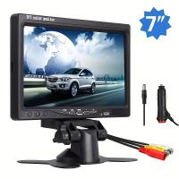 Monitor De Coche 7 Pulgadas Pantalla TFT LCD Color Para SUV Van Camión Entrada De Video V1/V2 Entrada De Alimentación 12V/24V Entrada De Cámara CVBS - details 0