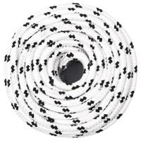 vidaXL Cuerda de trabajo poliéster blanco 10 mm 100 m - details 2