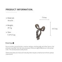 1/2 Pcs Clip De Pelo Acrílico Con Lazo Y Patrón Geométrico Para Mujer Accesorios De Cabeza Retro Para Updo Clips De Tiburón - details 0