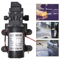 Bomba De Agua Diáfragma Micro Eléctrica 70W DC 12V Para Lavado De Coche Alta Presión Con Interruptor Automático 6L/min Self-priming - details 0