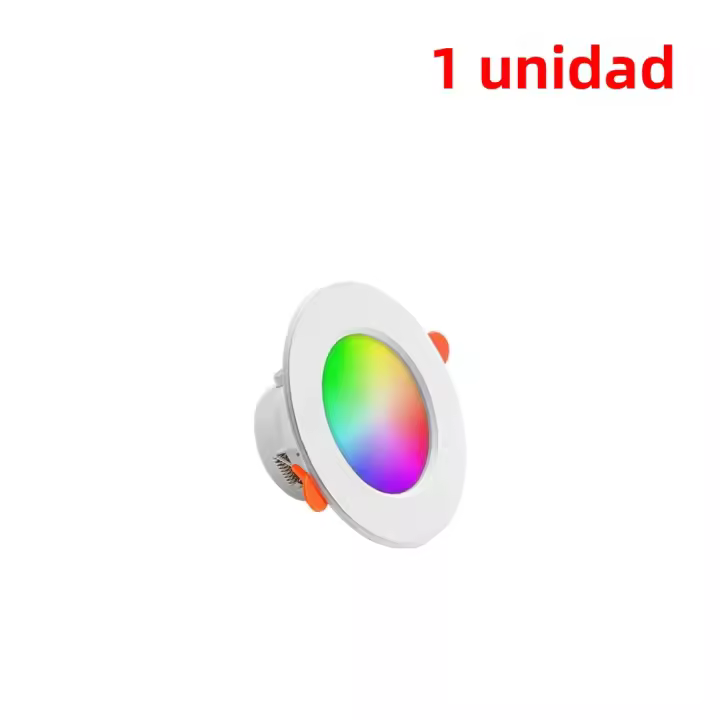 Spotlight Inteligente RGB 10W Luz De Pared Redonda Bluetooth Compatible 2700K-6500K Para Decoración De Sala De Estar Y Dormitorio - 1