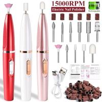 Perforadora Eléctrica Para Uñas Con Bits Profesionales De Polvo De Arena Para Eliminación De Piel Muerta Y Pulido De Arte Manicura Máquina De Trabajo - details 0