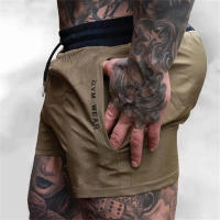 Nuevos Shorts De Entrenamiento Deportivos Trendy Con Tres Puntos Secado Rápido Para Hombres Pantalones Elásticos Para Correr Y Field Fitness Shorts De Playa - details 8