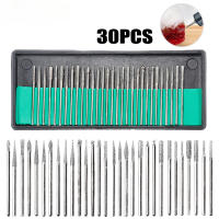 Set De 30 Piezas De Brocas De Diamante Para Dremel Herramientas Abrasivas Para Tallar Joyas Accesorios Eléctricos De Broca De 2.35/3mm Con Caja - details 0