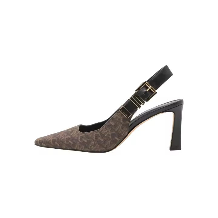 MICHAEL KORS - Zapatos de Tacón con Estampado Monogram Darrington Sling Pump - 1
