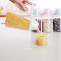 Caja De Almacenamiento Para Cereal Transparente Dispensador De Alimentos Plástico Ecológico Para Harina Frutas Secas Y Aperitivos Uso En La Cocina - details 3