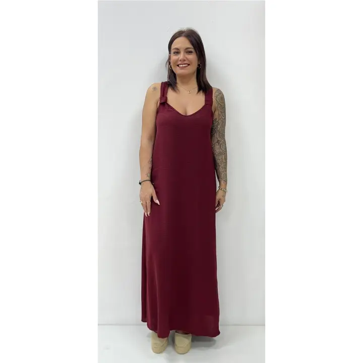 Vestido Jula Burdeos - 1