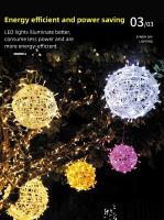 Lámpara Colgante De Rattan LED Para Navidad Y Ramadan Decoración De Fiesta Y Boda Al Aire Libre Cadena De Luces De Navidad - details 6