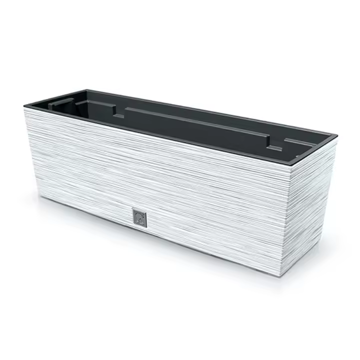 Prosperplast Macetero Blanco con Depósito FURU 58x18x19,5cm - 12L - 1