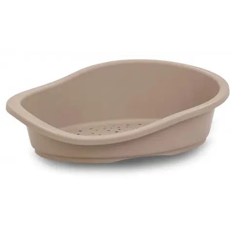 Cama de Plástico para Perros Comfort Beige - 80 x 55 x 22 cm - 1