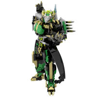 Juego De Construcción DIY Mecha Bloques Skibidi Toilet Green Titan Pencil Man Woman Martial God Para Niños Boys Christmas Gift - details 5