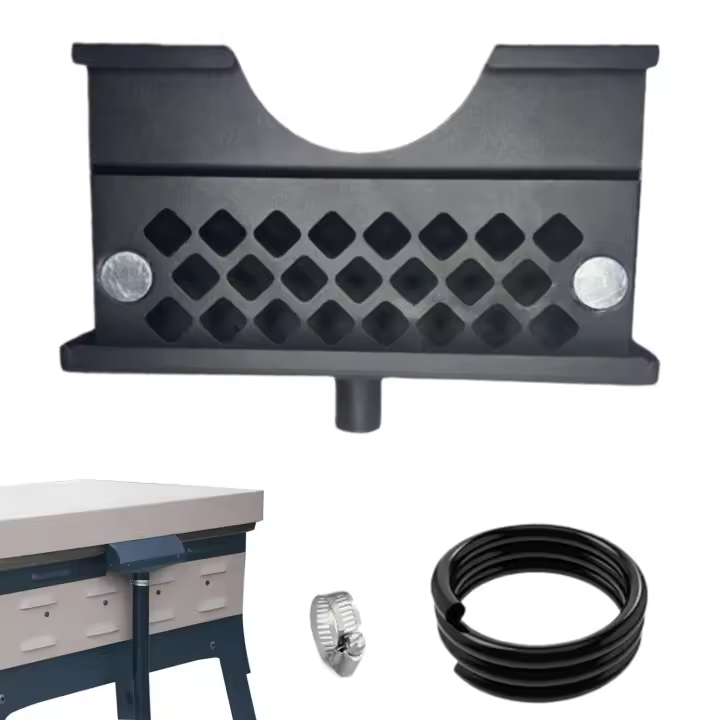 Embudo para depósito de grasa, drenaje de grasa para barbacoa, escurridor de grasa cerrado, accesorios de plancha extraíbles para parrillas de barbacoa, garantía de una cocción limpia mediante la recolección eficaz del exceso de aceite - 1