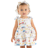 Vestido Bebe Niña Alber De Tela Sin Mangas 100% Algodón ref.3009 - details 0