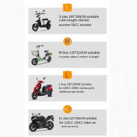 Cubierta Para Bicicleta Y Motocicleta PEVA De Capa Sola Resistente Al Agua Y Protección Solar Cubierta Protectora Para Vehículos Eléctricos - details 1