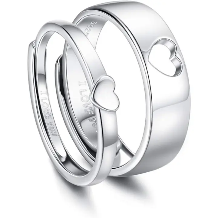 Los anillos de la promesa de compromiso de la eternidad - 1
