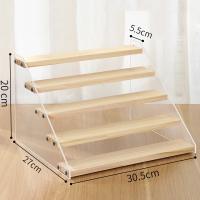 Exhibidor De Madera Acrílica De 2-7 Capas Para Cosméticos Perfumes Cupcakes Organizador De Muñecas Figuras De Acción Y Modelos Estantería De Almacenamiento Para El Hogar - details 4