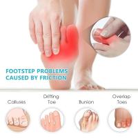 Pehmeä silikonivarvaskorjaaja ortopedinen suoja Bunion Relief Foot Care -hoitoon - tiedot 5