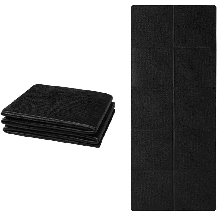 Esterilla de yoga plegable, antideslizante, portátil, plegable, Ligera, Esterilla de gimnasia, Pilates, deportes, Viajes, yoga, 183x61x0,6 cm - 1
