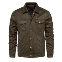 Nueva chaqueta de solapa para hombre de talla europea de otoño, abrigo informal, top de hombre de calidad adelgazante a la moda - details 2