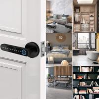 Cerrojo Inteligente con Huella Dactilar, Teclado Numérico, Bluetooth y Llave Mecánica, Aleación de Aluminio, para Puertas de Casa, Oficina, Hotel (Negro) - details 8