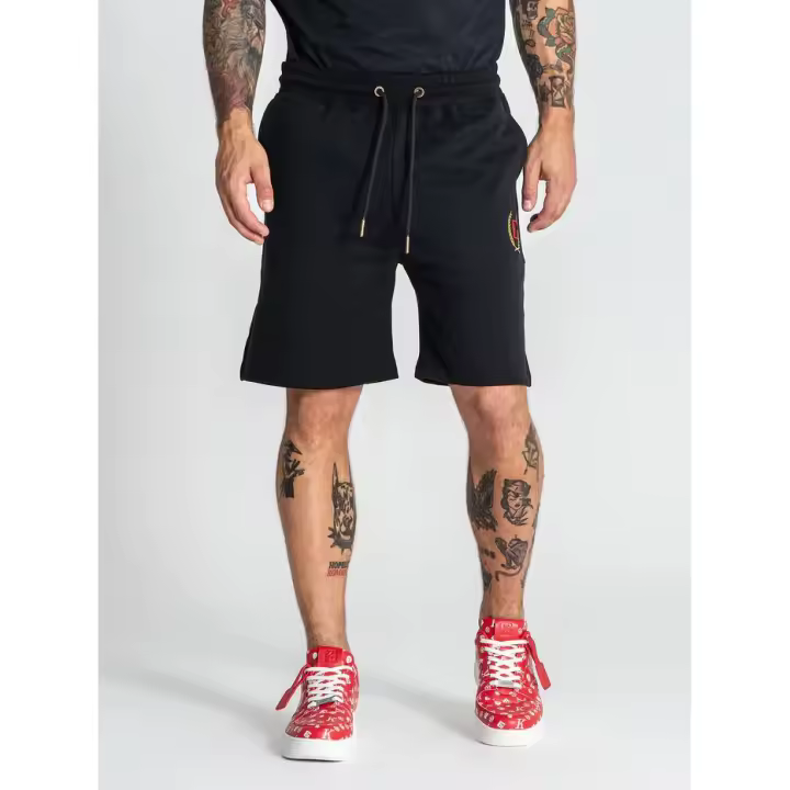 GIANNI KAVANAGH PANTALONES CORTOS NEGROS RETRO GKM006591 Hombre. - 1