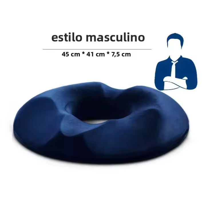 Cojín Ortopédico Para Hemorroides Y Cola 1PCS Almohada Donut Para Memoria Espuma Silla Médica Coxis Prostatas Material Poliéster/celulosa - 1