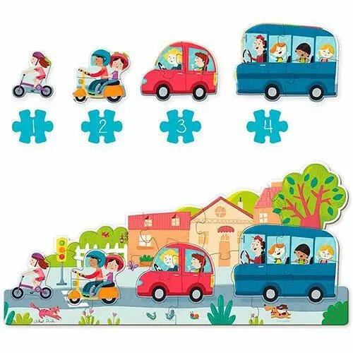 Puzzle XXL Vehículos 18 Piezas - 1