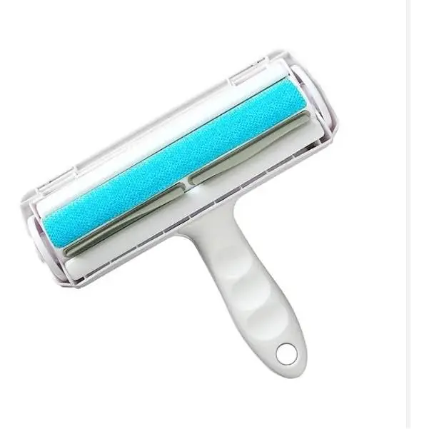 Quitapelusas para mascotas: rodillo quitapelusas reutilizable, aplicable en muebles, ropa, ropa de cama y alfombras. Herramienta liviana y fácil de usar, color azul - 1