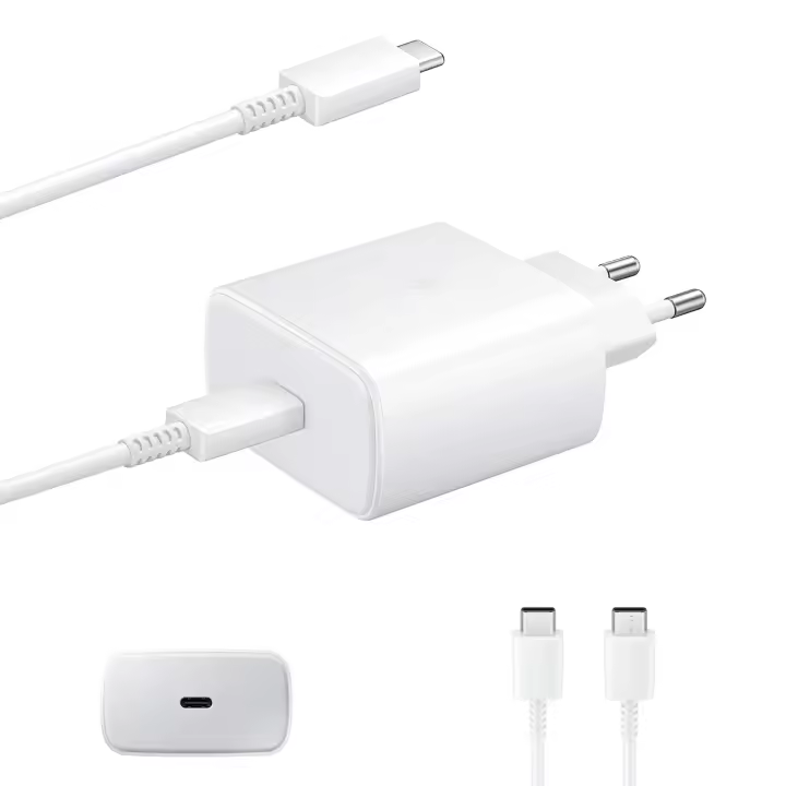 Cargador Camsung 45W  Carga Rapida para Samsung Galaxy S24 Ultra/S24+/S24/S23 Ultra/S23+/S23/S22 Ultra/S22+/S22/S21/S20/Note 20/Note 10,Galaxy Tab S9/S8,Enchufe USB C con Cable USB C - 1