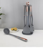 Utensilios De Cocina De Silicona Antiadherente Herramientas De Cocina Modernas Resistentes Al Calor Con Pátina Dorada - details 12