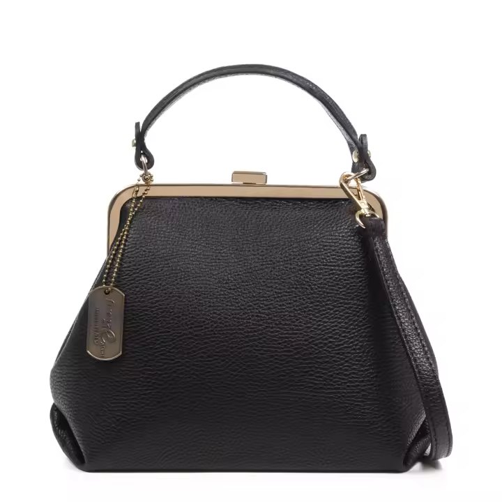 FIRENZE ARTEGIANI Arienzo bolso de mano mujer. Piel auténtica Dollaro. Fabricado en Italia 26x10x20 Cm. - 1