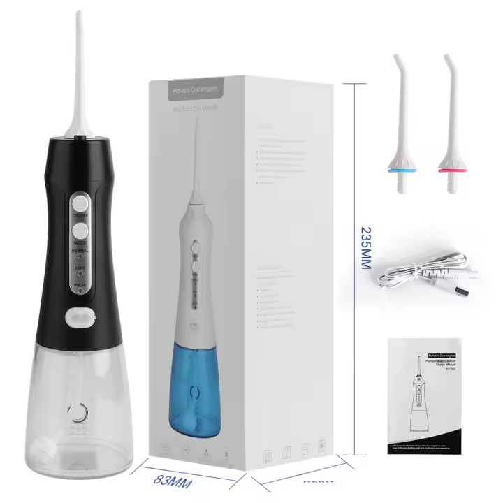 Fregador De Dientes Portátil PAKISS Con 4 Modos Alta Potencia Suave Para Encías Elimina Placa Y Partículas De Alimentos Impermeable Y Recargable - 1