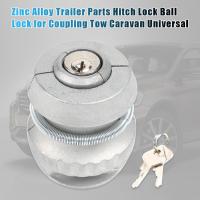 Cerradura De Silla Para Remolques Anti-Robo Universal Plata Hecho De Aleación De Zinc Tamaño 2.58x1.97 Pulgadas Para Remolques Y Caravanas - details 0