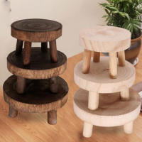 Nueva Tabla De Plantas De Madera Soporte Para Maceta Base De Flor Estilo De Jardín Display De Flores Y Hierbas - details 1
