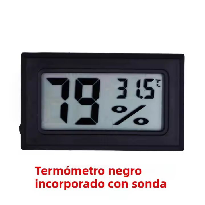 Termómetro Y Higrómetro Digital LCD Medidor De Temperatura Y Humedad Sensor Detector 50~70C 10%~99%RH Para El Hogar - 1