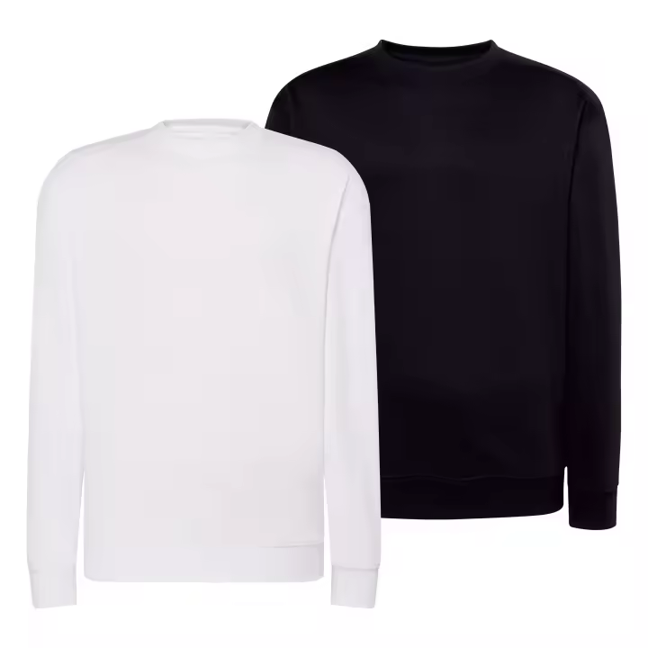 Pack de 2 Sudaderas básicas para Hombre - Aseguramos que nuestras sudaderas no generan pilling (bolitas) - Alta Calidad - Color Blanco y Negro - Marca SO Wear Siempre Original - 1
