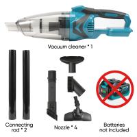 Aspiradora inalámbrica de mano eléctrica, aspiradora inalámbrica para el hogar y el coche, doble uso, portátil, limpieza de alta potencia para batería Makita de 18V - details 5