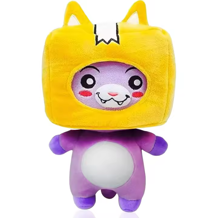 Peluches Lankybox Foxy Boxy y Rocky Lanky Box Merch Regalos de juguetes para niñas, niños, amigos, ¡colecciona la LankyBox hoy (FOXY)! - 1