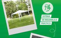 Marquee 3x4m | Protección UV50+ | Repelente al Agua | 12m² | pabellón, Tienda de jardín, Carpa o cenador del Festival | 4 Paredes Laterales enrollables | 4 Ventanas | selección de Colores - details 1
